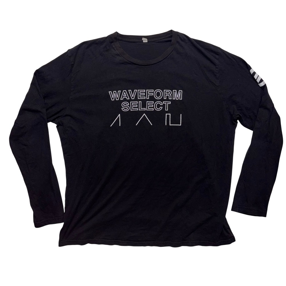 Moog Music Waveform Select Long Sleeve Graphic Tee Black Mens XXL Synthesizer